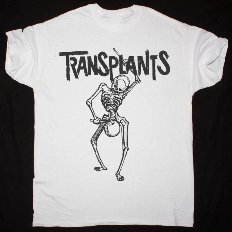 The TRANSPLANTS Band SKELETON Cotton White Full Size Unisex T-Shirt M