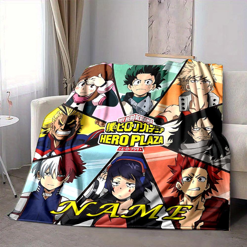 Custom 1pc Hero Plaza Adventure Blanket, Soft And Comfortable Blanket, Casual Warm, Camping Travel Blanket, Birthday Gift Q912112