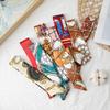 Long Slender Scarf Double-Sided Streamer Handbag Handle Ribbon Hair Band  Neckwear/Wrist/Waistband