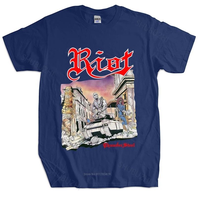 

2024 Мужская Роскошная Хлопковая Футболка Riot Thundersteel Черная Футболка Новая Унисекс Футболка Женский Топ Футболки 4XL