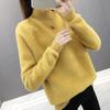 Female Cashmere Blended Knitted Sweater Women Tops Autumn Winter Turtleneck Pullovers