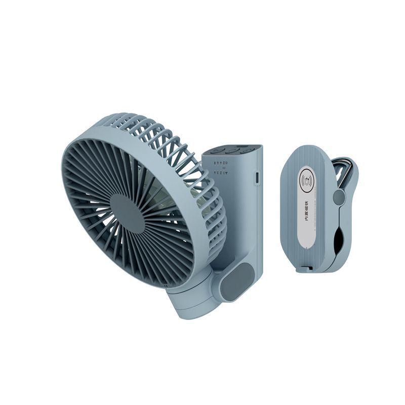 48-Hour Battery Silent Oscillating Portable Folding Fan with Magnetic Clip