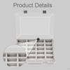 1/64 Model Cars Storage Case Portable Dustproof with 20 Compartments Durability Practical Toy