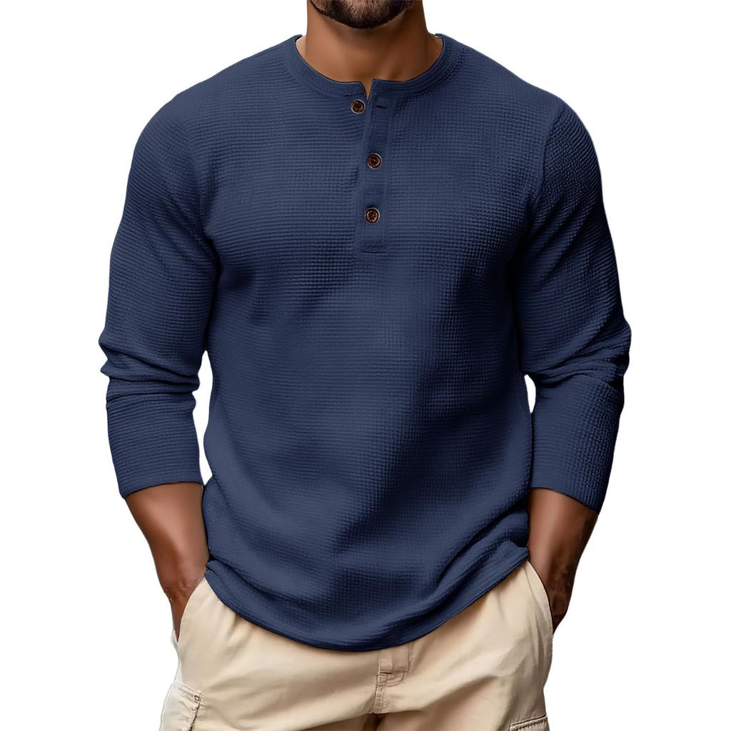 Men's Hoodie Loose Long Sleeves Round Neck