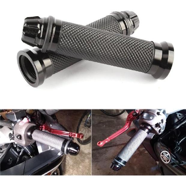 

Универсальные грипсы на руль мотоцикла 7/8 22 мм - Гель-резина, совместимы с чоппером, круизером, стритбайком, питбайком чёрный