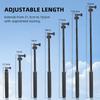 162CM Selfie Tripod Stand for Action Camera with Quick Release Inch Extendable Pocket Tripod for DJI Osmo Pocket 5 Insta360 AKASO DSLR Lightweight