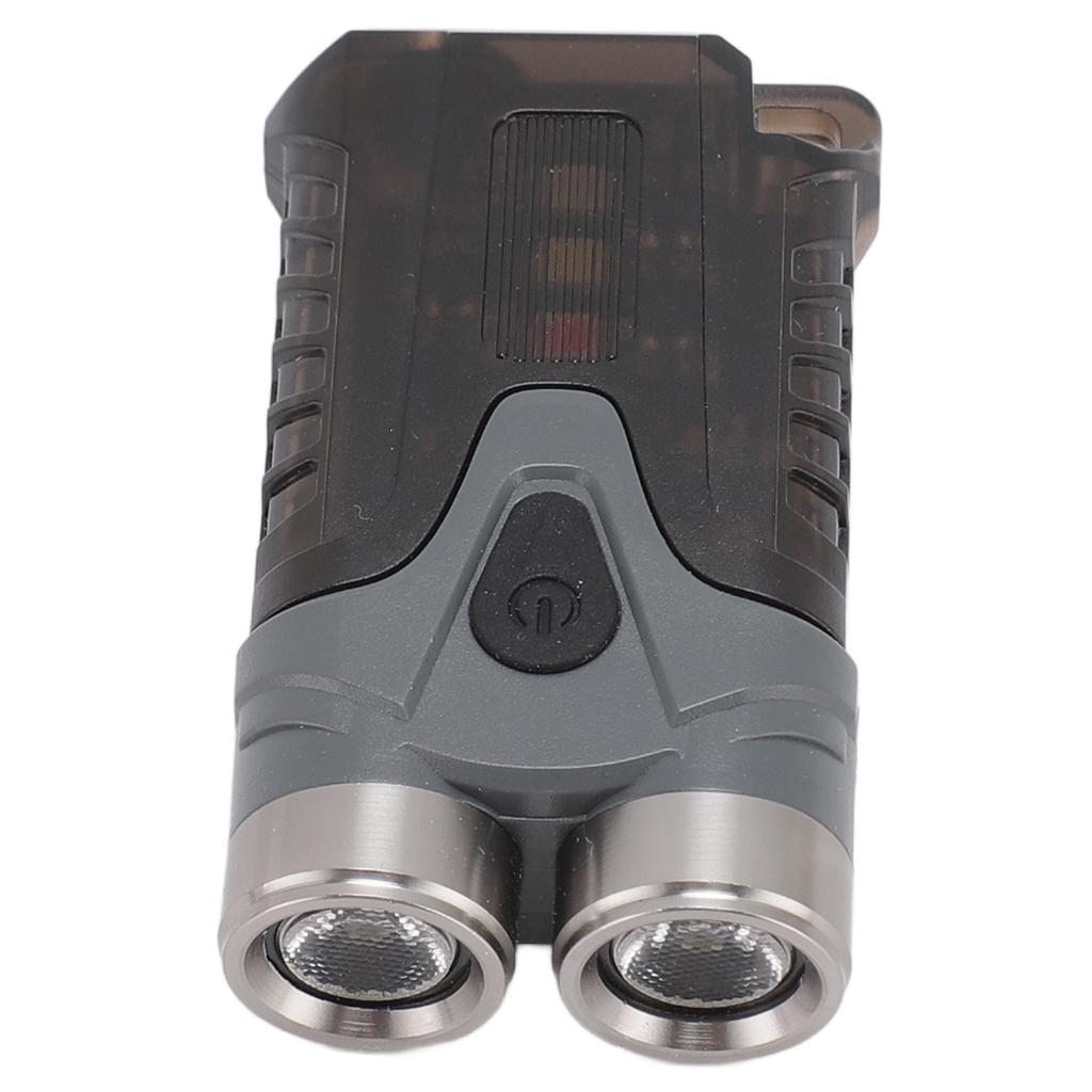LED Small Powerful EDC Flashlight Mini Keychain Flashlight Outdoor Camping Signal Light Gray