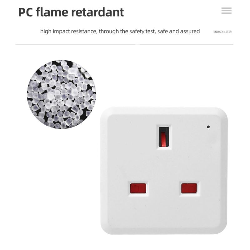 WiFi Intelligent Plug Outlet Home Energy Monitoring Small Intelligent Socket for Energy Monitoring Timing Socket