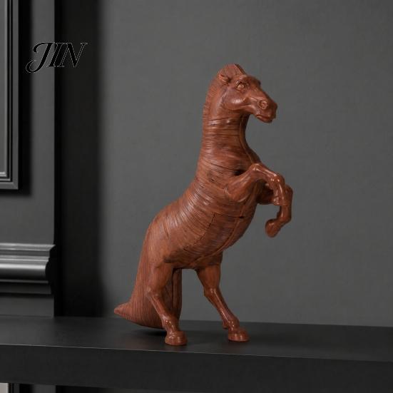 Trojan Horse Popcorn Container 3D Printed Standing Figurines Containers, Modern Desk Figure, Dual Use Snack And Decor Box Sculpture Bucket for