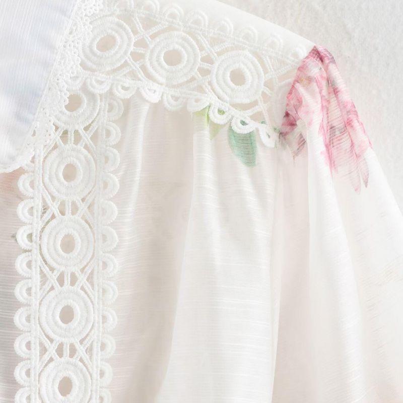 Kaslead New Arrival Women's Clothing Fashion Style Fashion Minimalist Lace Stitching Printing Dress