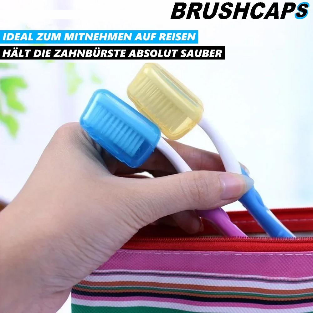 BRUSHCAPS Toothbrush Protective Cap Toothbrush Head Cover Toothbrush Protector [4 Pack]