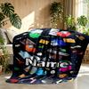 Custom Name Personalized Among Us Print Blanket, Home Decor, Bedroom, Sofa, Camping, Couch, Gifts for Birthday ChristmasEnthusiasts