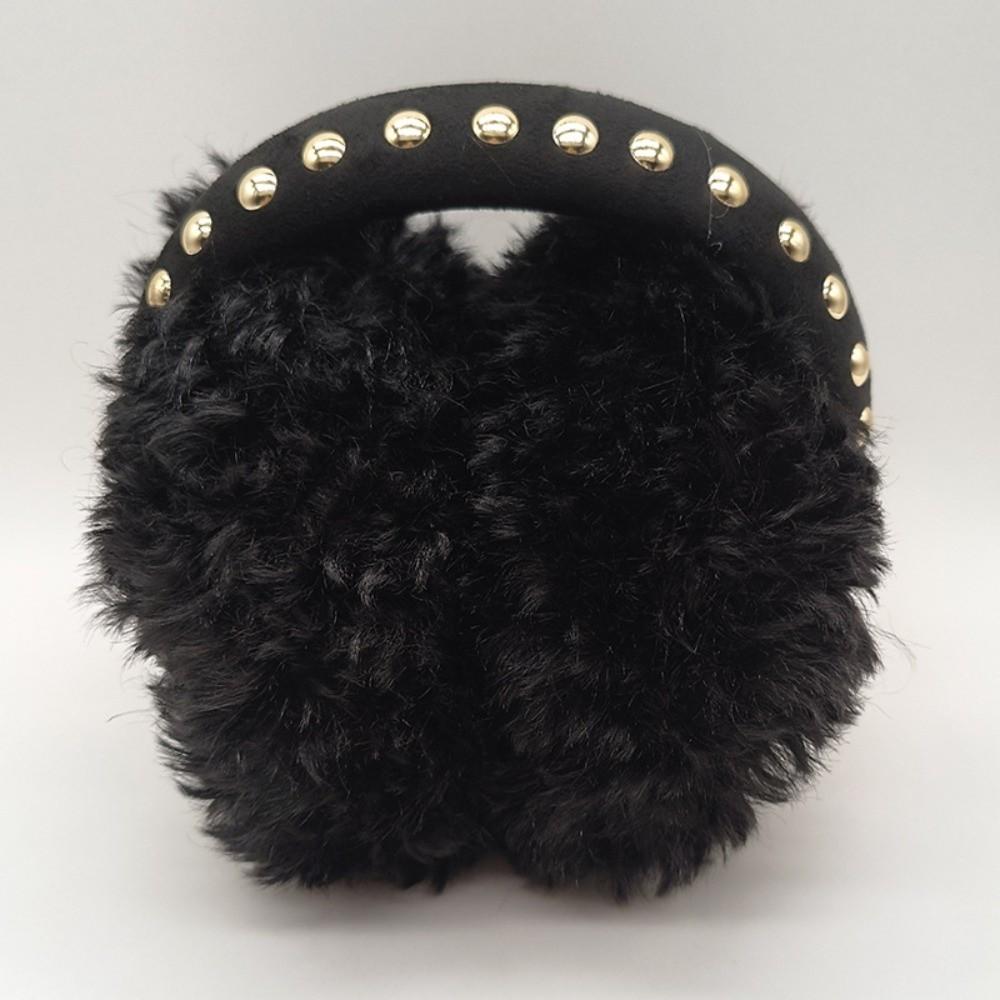 Cold Protection Foldable Earmuffs Thickened Soft Plush Earflaps  For Women Men Outdoor