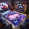 1PC Custom Name Unicorn Dreams Flowers Theme Floor Mat Ideal for Living Room, Game Rooms, Office, Bedroom,Floor Mat Playful Design