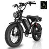 AOVOPRO AP20 Electric Bike for Adults 20 X 4.0 Fat Tire, 750W Off-Road E Bike, E-Mountain Bike 48V 15.6AH