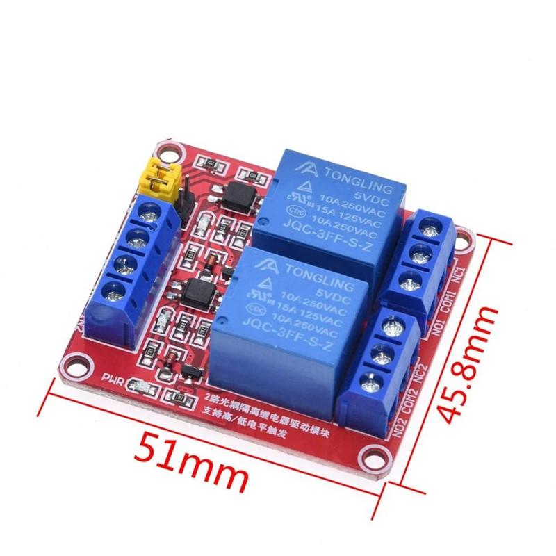 1 2 4 8 Kanal 5V/12V Relaismodul Board Shield mit Optokoppler Unterstützung High- und Low-Level-Trigger für Arduino