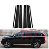 6PCS Glossy Black Pillar Posts Fit For Volvo XC90 2003-2010 2011 2012 2013 2014 Window Cover Door Side Trim Sticker Accessories