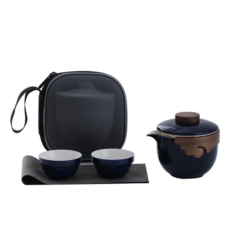 Ceramic Hand Grab Pot Kuaike Cup Portable Travel Tea Set Business Gifts Opening Event Souvenirs