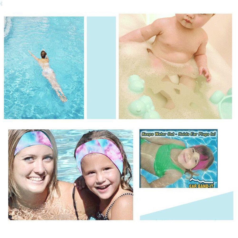 4 szt. Opaska na głowę do pływania dla dorosłych Neoprenowa opaska na uszy do pływania Ochrona uszu Ochraniacz uszu Opaska sportowa do jogi Pochłaniająca pot