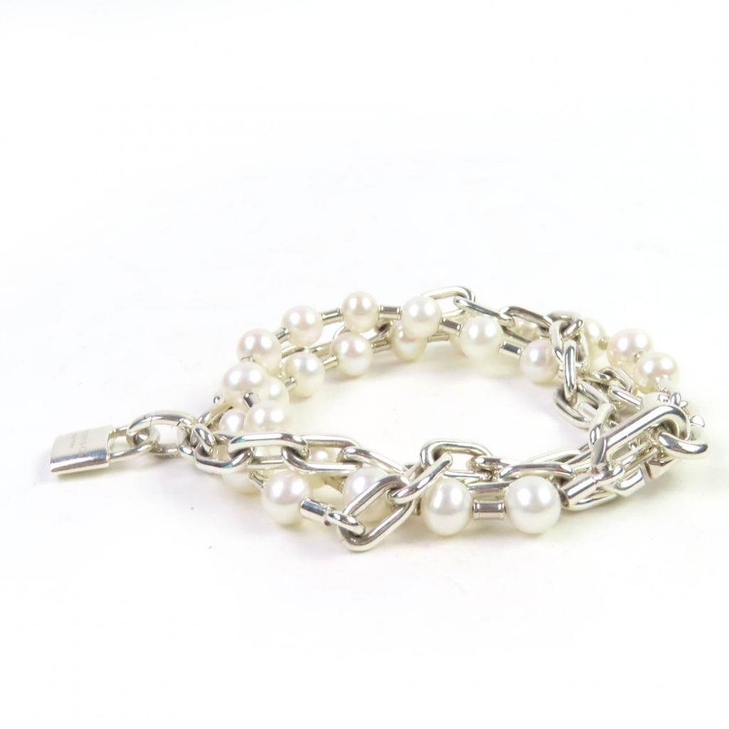 TIFFANY&Co. bracelet Medium Pearl Rock Bracelet Silver AG925 Women Used