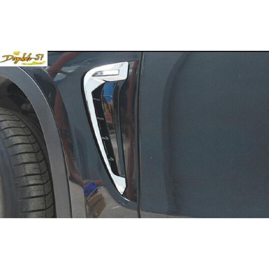 Chrome ABS Fender Side Air Outlet Cover Trim For BMW X5 F15 2014-2016 2017 2018