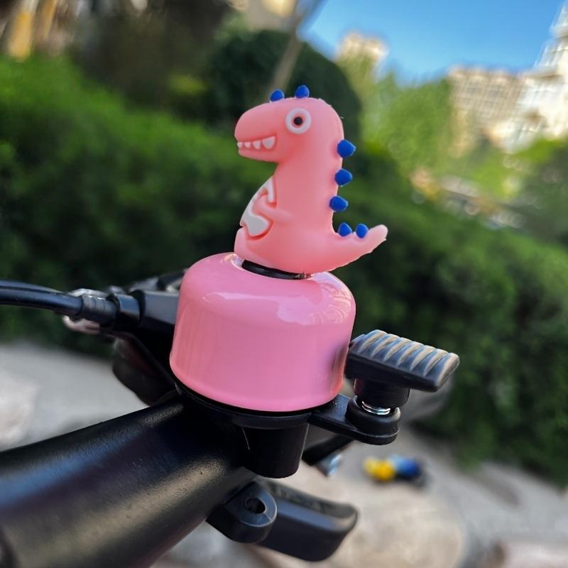 1pc Dinosaur Design Bicycle Bell 120 Decibels Loud Iron Bike Horn Durable Sound Alarm for Mountain Bike Road Bicycle Cycling