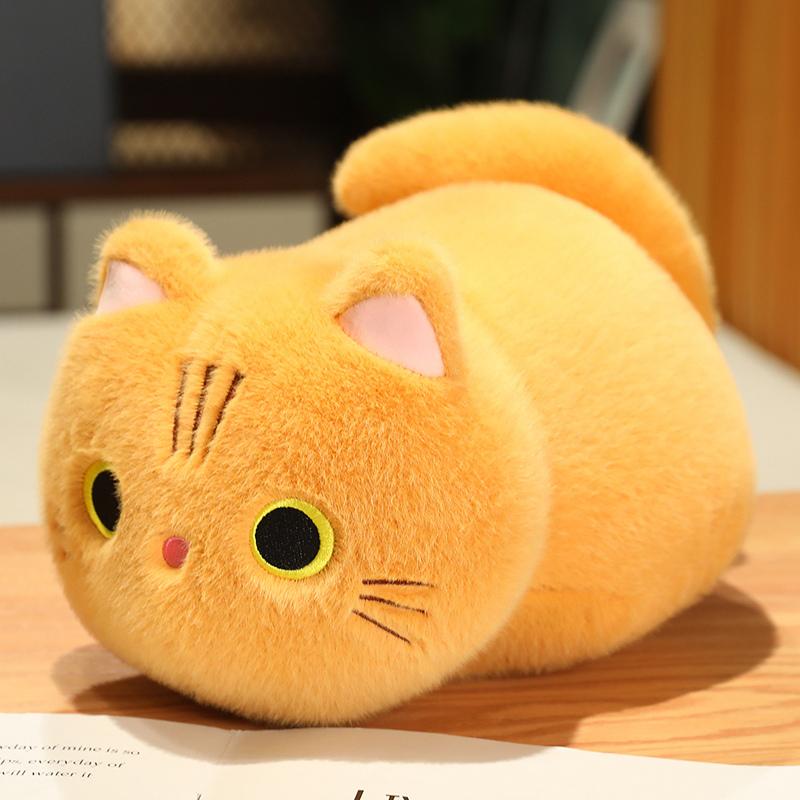 25-50CM Cartoon Kawaii Cat Stuffed Animal Plush Toy Lovely Cat Doll Children's Sleep Pillow Christmas Kawaii Decorative Gifts