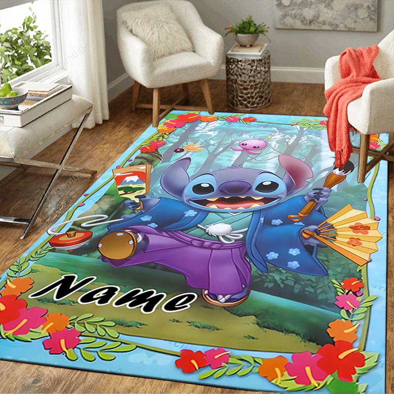 Custom 1Pc Stitch Flower Garden Rug Office Carpet Indoor Outdoor Entrance Doormat Nonslip Soft And Comfortable Living Room D916288