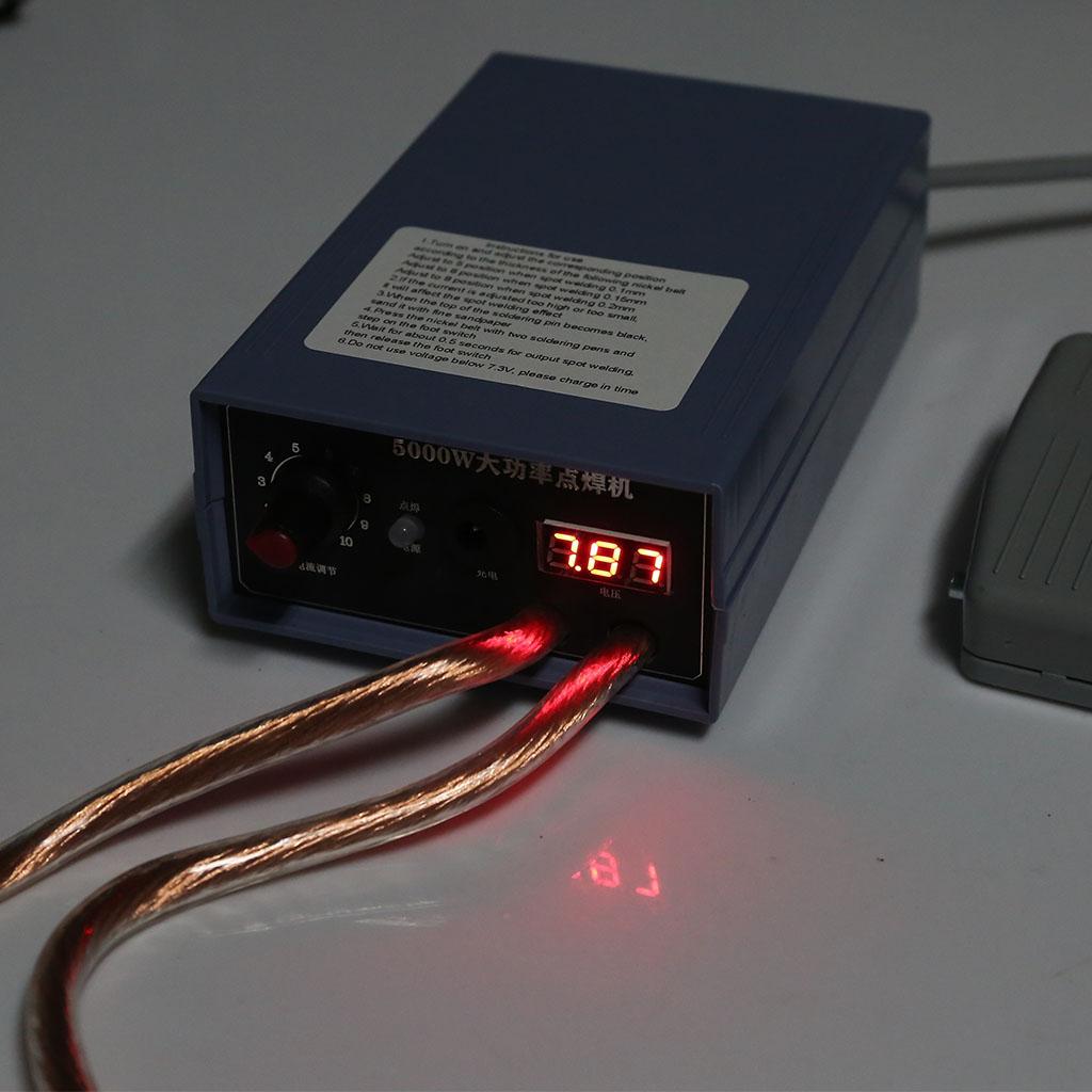 Handheld DIY Spot Welding Tool 5000W High Power,USB Recharge Mini Size Lithium Battery Spot Welding Machine for 18650