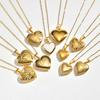 Romantic Heart Locket Pendant for Women Stainless Steel Photo Frame Openable Necklace Heart Chain Necklaces Charm Jewelry Gift