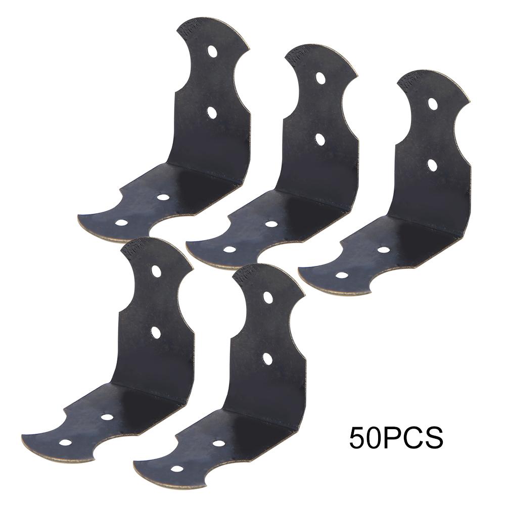 50 ШТ. Деревянный Уголок для Шкатулки или Крышки Шкатулки для Украшений Бронзовый Уголок