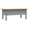 Mexican Style Pine Coffee Table Gray 100 x 55 x 44 cm