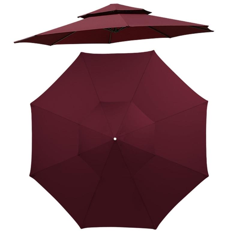 Ersatzbespannung für Marktschirme für den Außenbereich, 300 cm Durchmesser, 8 Rippen, Sonnenschutz, Wasserdichtes Polyestergewebe