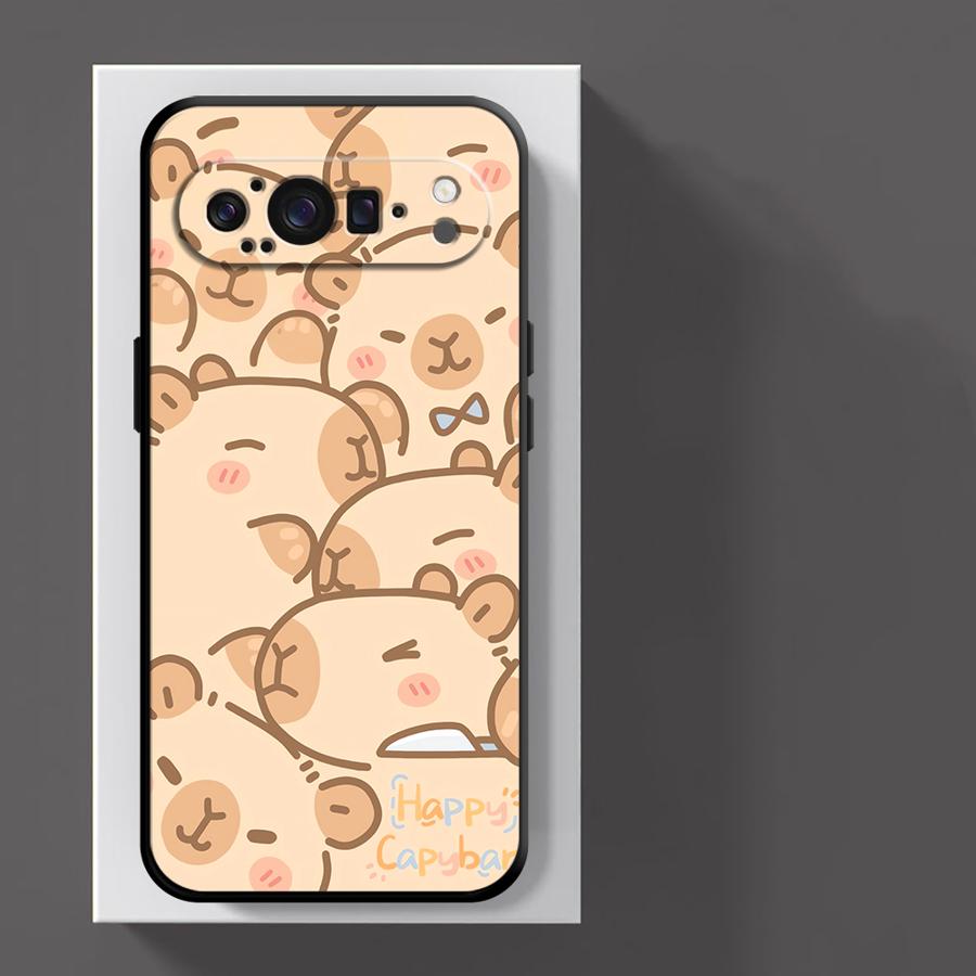 Cute Capybara Case for Google Pixel 10A 8a 6 7 8 Pro 6a 7a 10 9 Pro XL 9a Funda Phone Cover