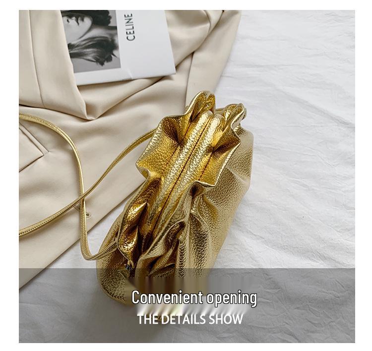 Women's Pleated Cloud Crossbody Bag - 2025 Collection