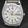 REFURBISHED SEIKO 5 AUTOMATIC 6309A VINTAGE JAPAN MENS WHITE WATCH a441739-1 Sk-a441739