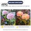 Solar Powered Patio Decor Fairy Hydrangea Lights Garden Stake Waterproof LED Flower Light Lights Colorful Outdoor Lamp for Lawn Pathway
