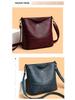 High-End Women's Soft Leather Large Capacity Bucket Bag - Fashionable and Practical Crossbody for Middle-Aged Mothers