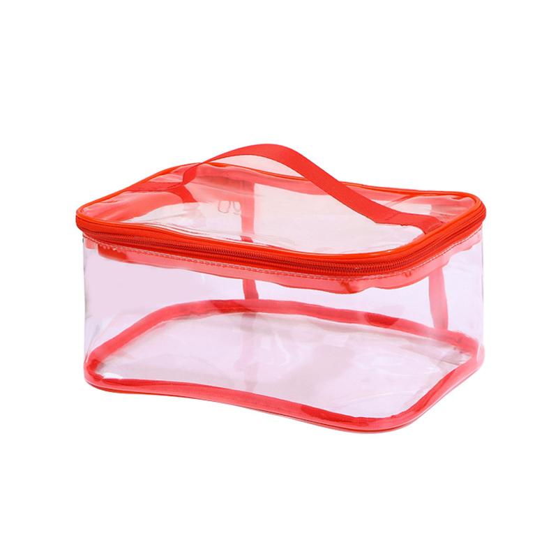 New Transparent Storage Bag Pouch with Zipper Carry Handle for Lego Small Building Blocks Toy Home Organization Outdoor Travel