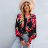 Spring and Autumn Women's New Fashion Printed Versatile Casual Long Sleeve Shirt