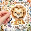 50 Cute Watercolor Cartoon Animal Stickers for Notebooks, Phone Cases, and Journals
