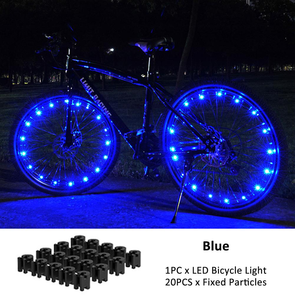 2026 New Colorful LED Wheel Lights Front and Rear Spoke Lights Cycling Decoration Tire Strip Light Accessories Bicycle Lights