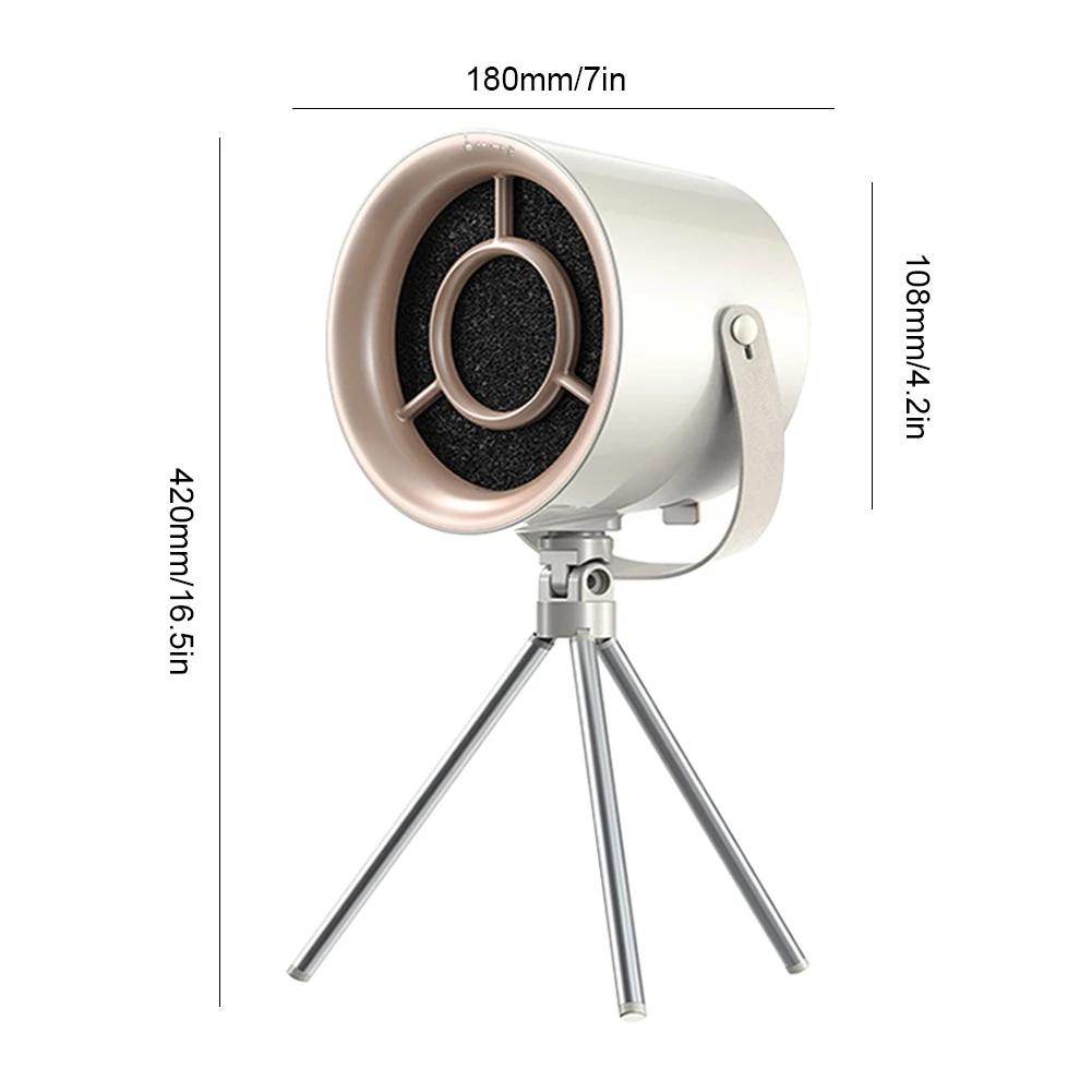 Desktop Range Hood Small Cooker Hood Large Suction USB Charging Portable Exhaust Fan with Filter 3 Gear for Indoor BBQ Hot Pot