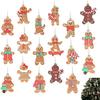 Multi-piece Gingerbread Men Christmas Ornaments: Free Combination for Tree, Fireplace, Home & Party Decor