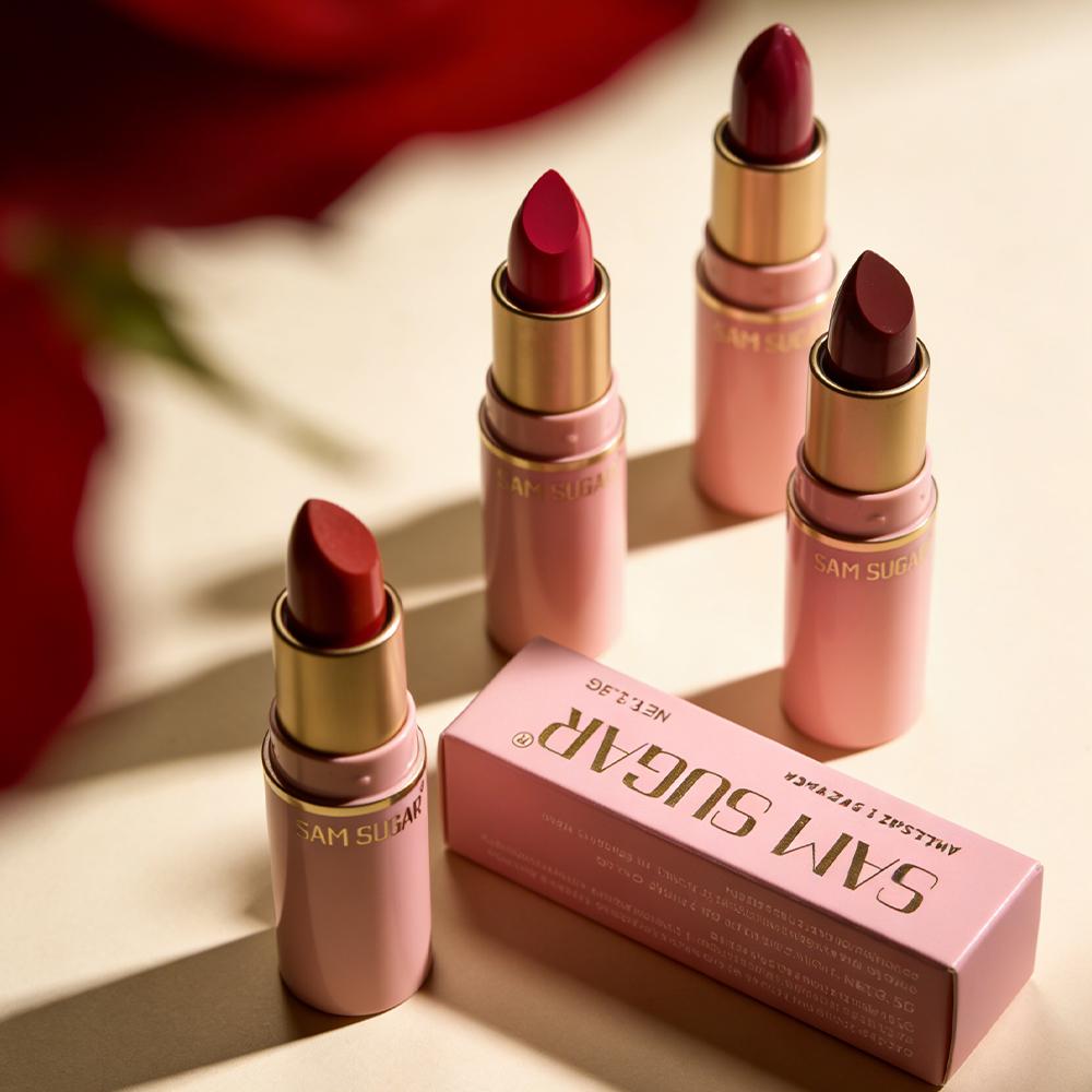 6 Color Matte Lipstick Velvet Cameo Brow Lip Gloss Waterproof Lasting Pigments Makeup Nude Bean Paste Color Lip Stick Lips Makeup Cosmetic