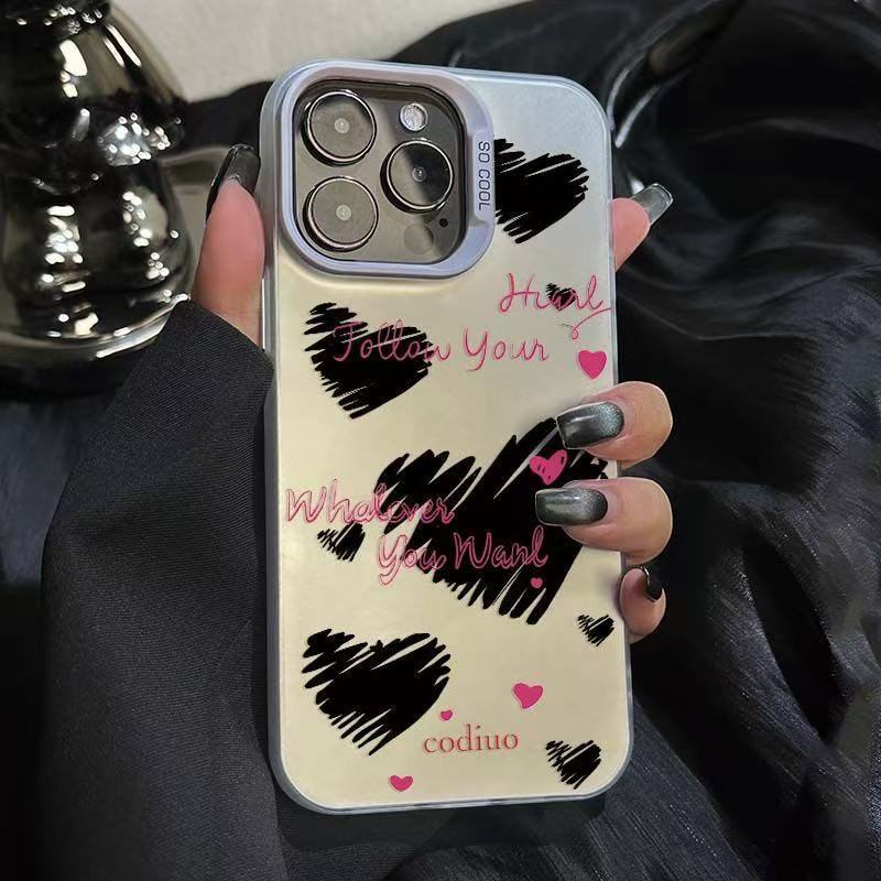 The New English Love Is Suitable for Iphone16 Mobile Phone Case Apple 15promax/14 Japan and South Korea 13pro12 Europe and America