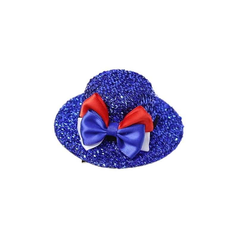 Glittered Bowler Hat Top Hat Julycostume Hair Clip Julycostume Top Hat Hairpin