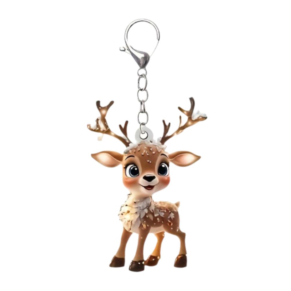 Deer Shape Xmas Tree Ornament Acrylic Reindeer Ornament Fashion Christmas Decoration  New Years