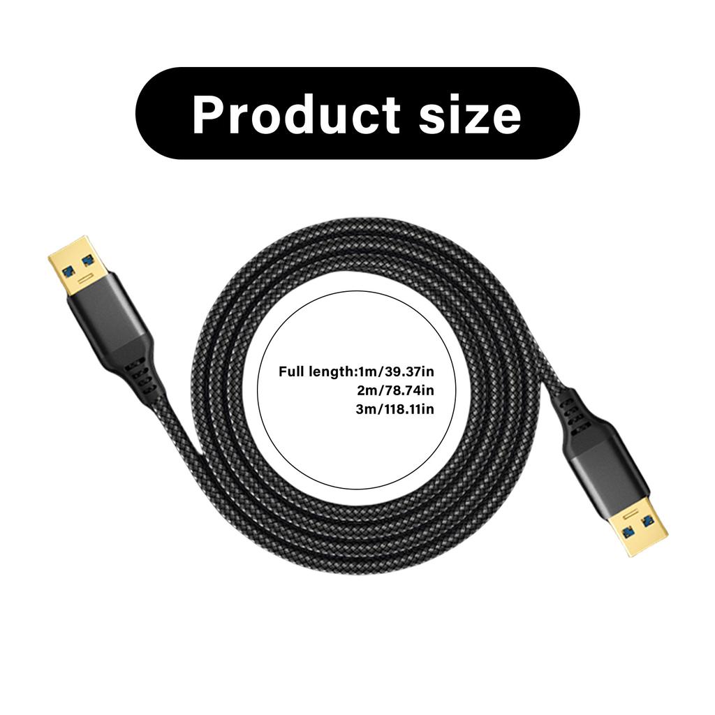 Straight Head USB3.0 Extension Cable Cord Support 5Gbps Data Transfer Charging for USB Fan/Keyboards/Hard Drive Box