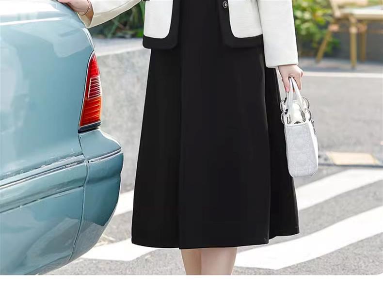 2025 Little Fragrance Style Spring-Autumn Two-Piece Set for Middle-Aged Women